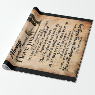 Son Lovers To My Amazing Son Remember I Love You Wrapping Paper