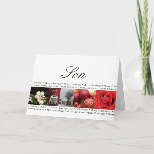 Son Merry Christmas card (Front)