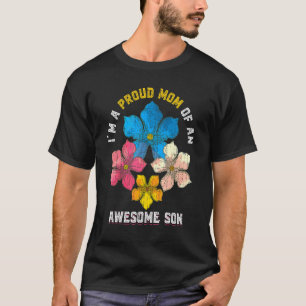 Son Mummy Family Mama Flowers Mothers Day Im A Pro T-Shirt