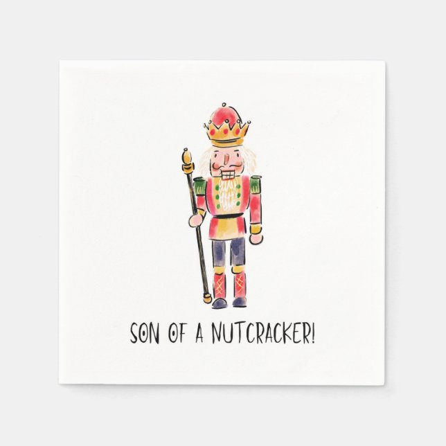 Son of a Nutcracker Cocktail Napkin (Front)
