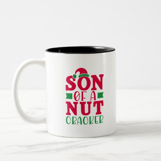 Son of a nutcracker Two-Tone coffee mug (Left)