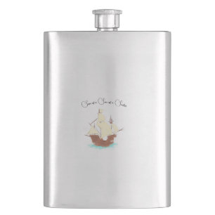 Son of a Son of a Sailor pirate Hip Flask