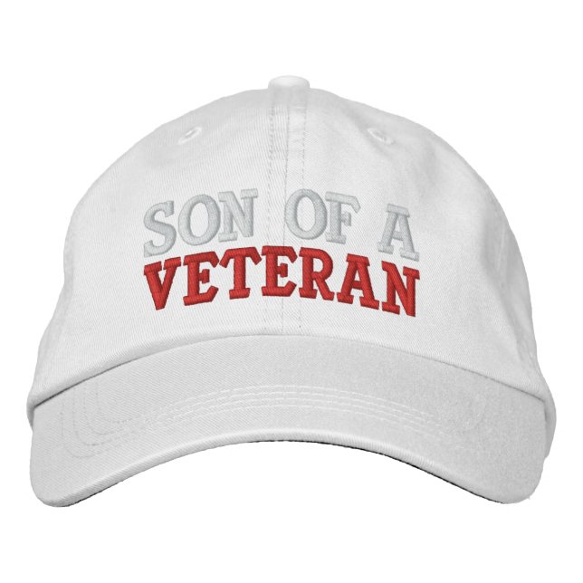 SON OF A VETERAN EMBROIDERED HAT (Front)