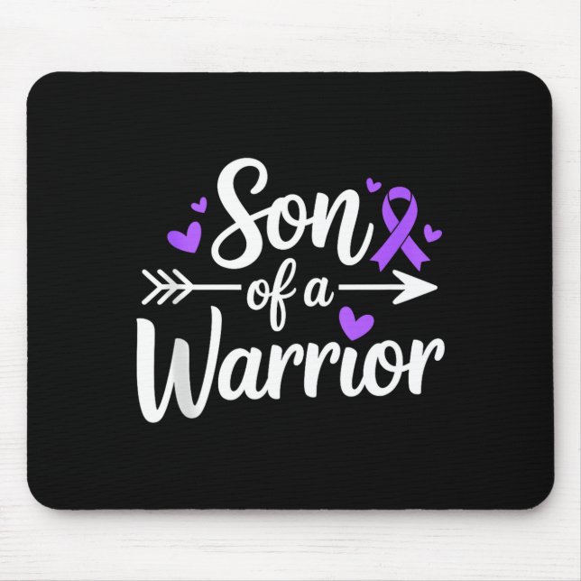 Son of a warrior lupus awareness sle fighter mouse mat (Front)