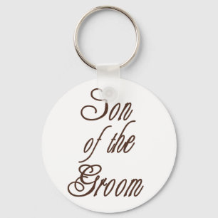 Son of Groom Classy Browns Key Ring