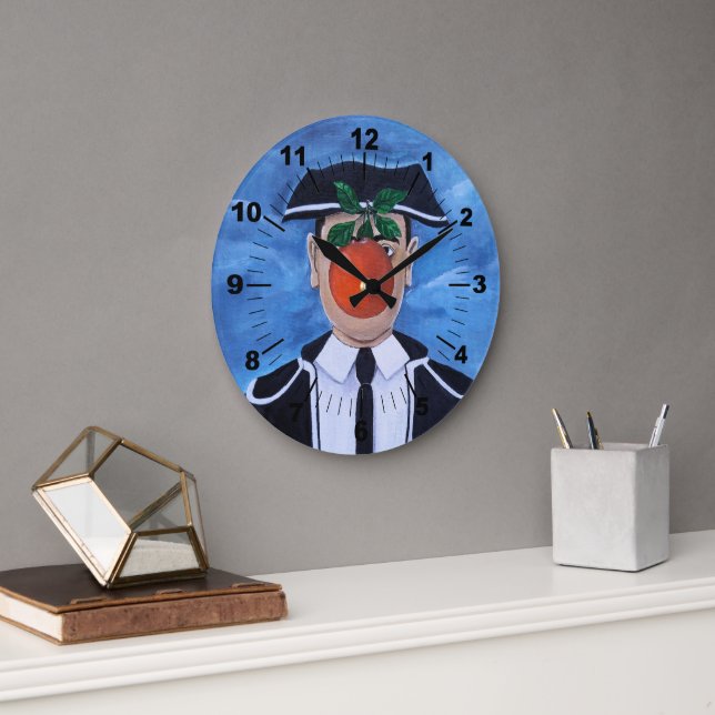 Son of Matador Painting by Alfred Fox Large Clock (Office)