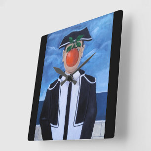 Son of Matador Painting by Alfred Fox Square Wall Clock