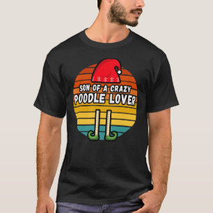 Son Of Poodle Lover Elf Design For Christmas T-Shirt