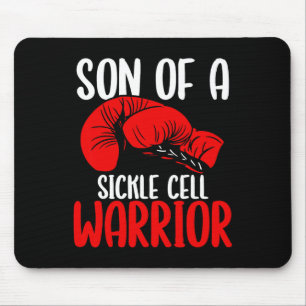 Son Of Sickle Cell Warrior Awareness Movement Ribb Mouse Mat