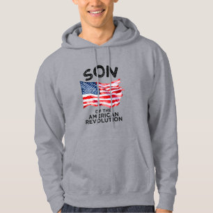 Son of the American Revolution SAR USA history dad Hoodie