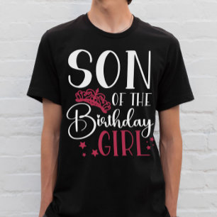 Son of the Birthday Girl Customised Squad Matching T-Shirt