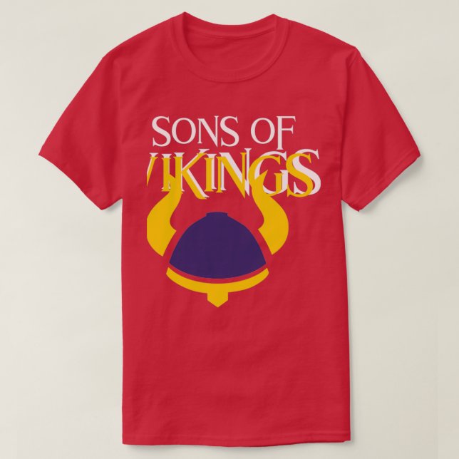 Son Of Vikings Vikings Gift T-Shirt (Design Front)