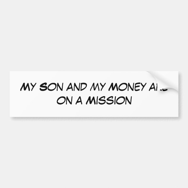 Son on a Mission Bumper Sticker (Front)