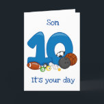 ***SON*** ON HIS "10th" BIRTHDAY CARD<br><div class="desc">HAPPY **10th BIRTHDAY** FOR YOU VERY SPECIAL "SON"~~  THANK YOU FOR STOPPING BY ONE OF MY EIGHT STORES.</div>