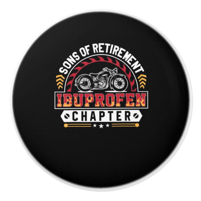 Son Or Arthritis Old Riders Funny Art Gift Ceramic Knob (Front)