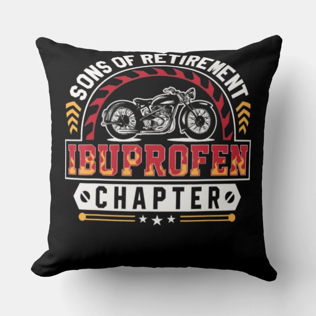 Son Or Arthritis Old Riders Funny Art Gift Cushion (Front)