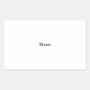 "Son" Photo Label