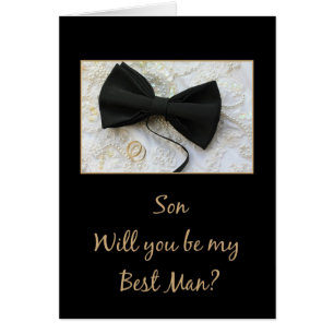 son   Please be best man - invitation