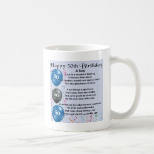 Son Poem - 30th Birthday Design Coffee Mug