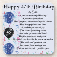 Son Poem - 40th Birthday Design