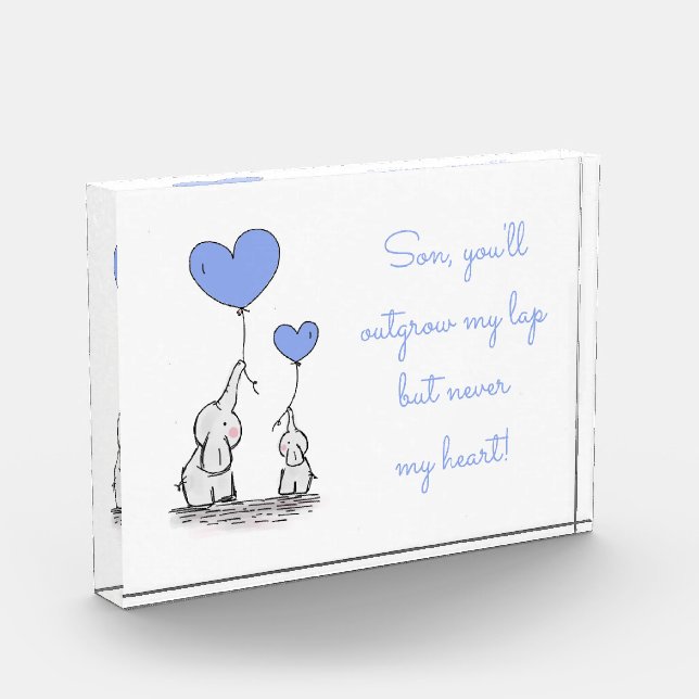 Son  Quote Photo Block (Left)