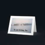 SON-RIDE THE WAVE AND HAVE FUN BIRTHDAY CARD<br><div class="desc">This year send or give your SON a FUN Birthday card and show him how much YOU hope he really enjoys his special day :)</div>