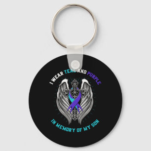 Son Suicide Awareness Shirt Graphic Prevention Ite Key Ring