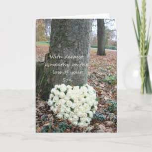 son  Sympathy card with Roses