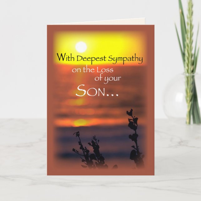 Son, Sympathy, Sunset Card (Front)