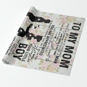 Son To Mum Gift For Mum Family Decoration Wrapping Paper