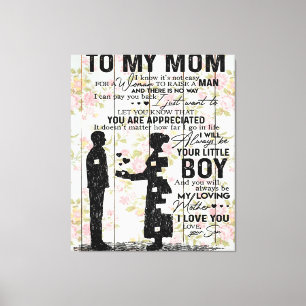 Son To Mum Gift For Mum, Mum Birthday Gift Idea Canvas Print