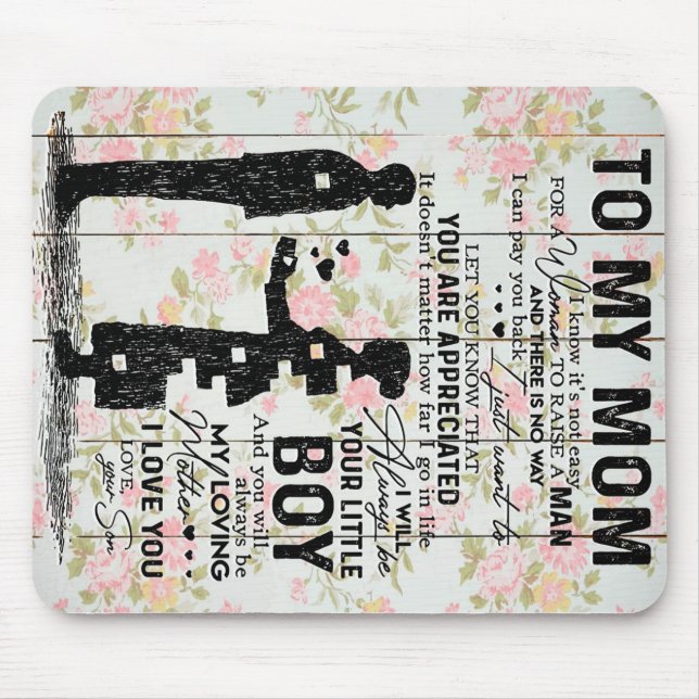 Son To Mum Gift For Mum, Mum Birthday Gift Idea Mouse Mat (Front)