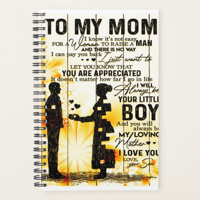 Son To Mum Gift For Mum, Mum Birthday Gift Idea Planner (Front)