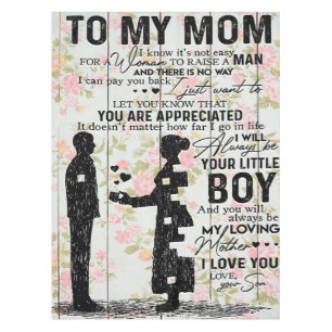 Son To Mum Gift For Mum, Mum Birthday Gift Idea Tablecloth