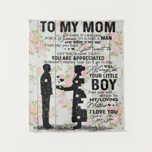Son To Mum Gift For Mum, Mum Birthday Gift Idea Tapestry