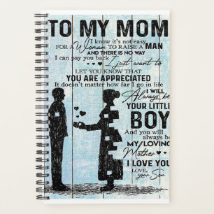 Son To Mum Gift, Personalise Letter To My Mum Gift Planner