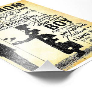 Son To Mum Gift   Special Gift For Family Photo Print