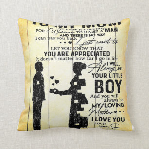 Son To Mum, Gift To My Mum, Mother's Day Gift Idea Cushion