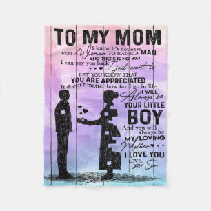 Son To Mum To My Mum   Best Gift For Mum Fleece Blanket