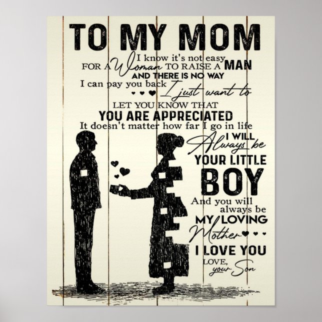 Son To My Mom | Home Decor | Gift For Mommy (Front)