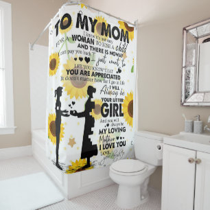 Son To My Mom Letter   Cute Gift for Mom Shower Curtain