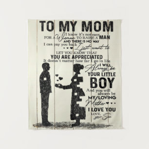 Son To my mom letter, Special gift to mom Tapestry