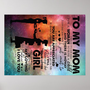 Son To My Mum Gift   Lovely Letter for Mum Poster