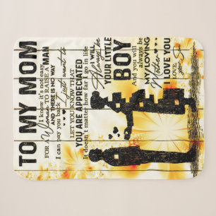 Son To My Mum Letter, Family Gift, Sherpa Blanket