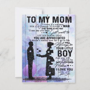 Son To My Mum Letter, Home Decoration, Invitation