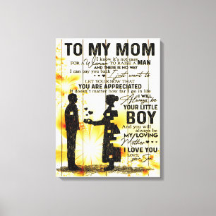 Son To My Mum Letter New Home Decor Gift