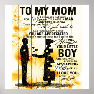 Son To My Mum Letter   New Home Decor Gift