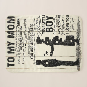 Son To my mum letter, Special gift to mum Sherpa Blanket