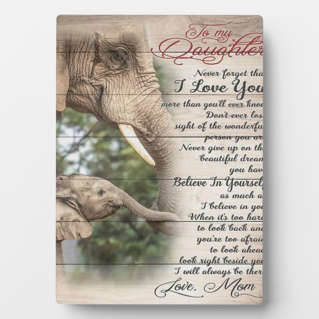 Son To My Mum Present | Cute Gift for Family Plaque (Front)