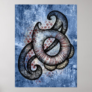 Sonata In Blue Poster Wall Art